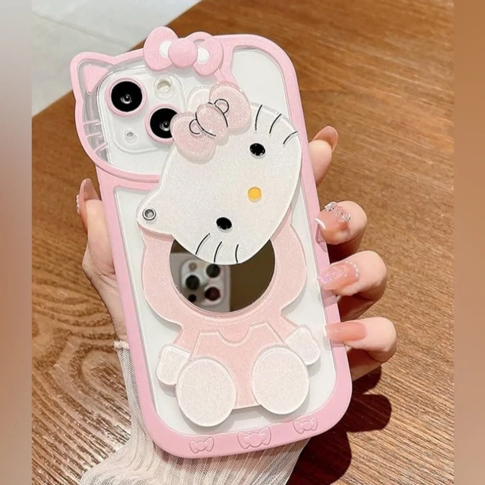 New Hello Kitty IPhone 14 Promax case with mirror